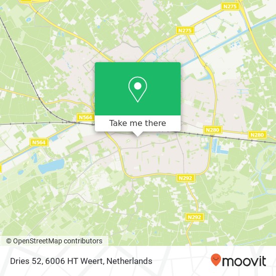 Dries 52, 6006 HT Weert map