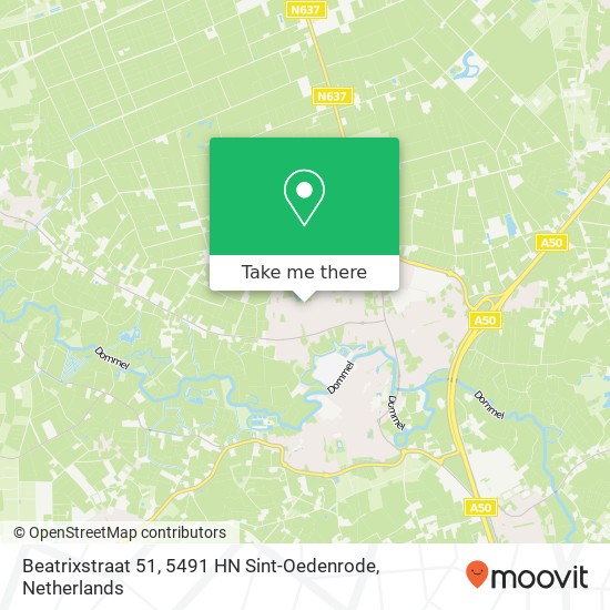 Beatrixstraat 51, 5491 HN Sint-Oedenrode Karte