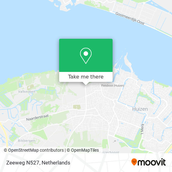 Zeeweg N527 map