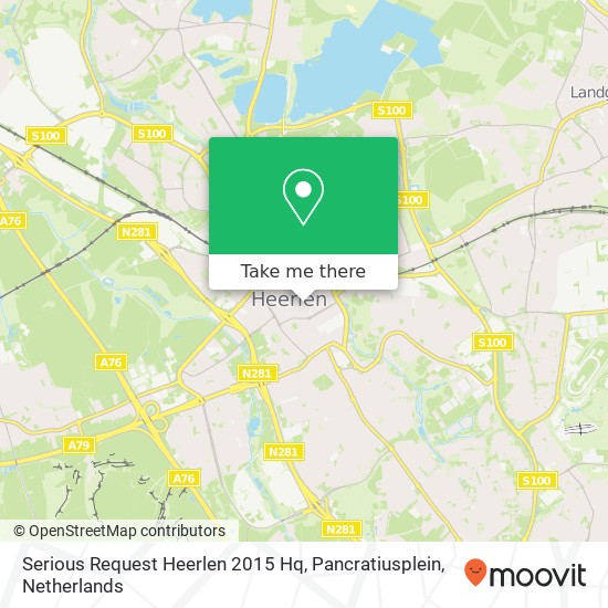 Serious Request Heerlen 2015 Hq, Pancratiusplein Karte