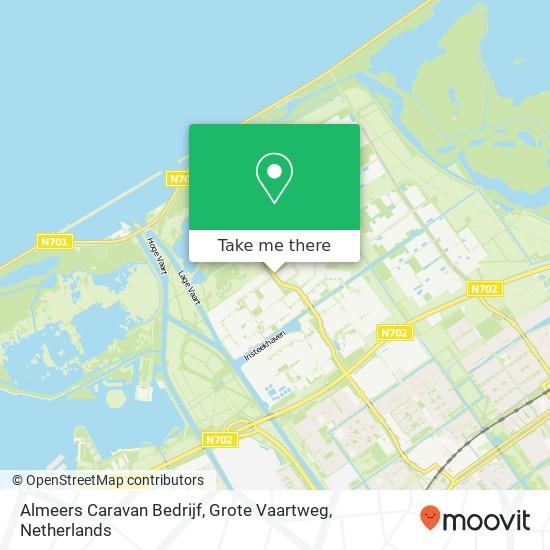 Almeers Caravan Bedrijf, Grote Vaartweg map