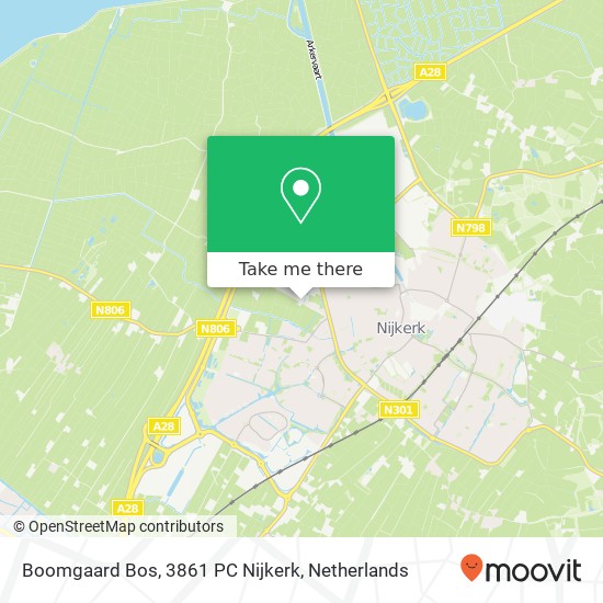 Boomgaard Bos, 3861 PC Nijkerk map