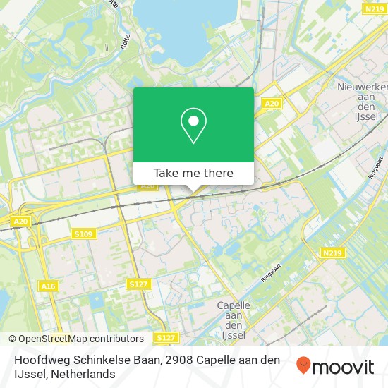 Hoofdweg Schinkelse Baan, 2908 Capelle aan den IJssel Karte