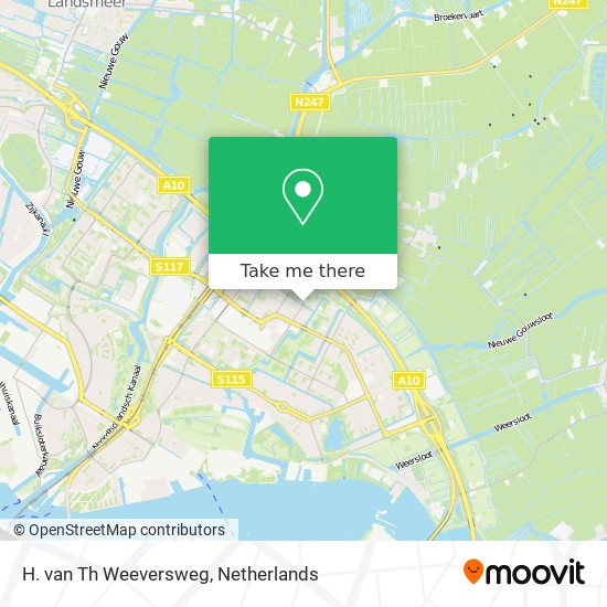H. van Th Weeversweg map