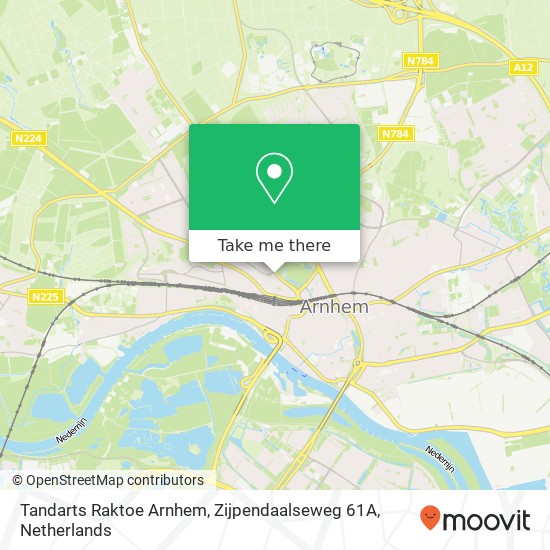 Tandarts Raktoe Arnhem, Zijpendaalseweg 61A map