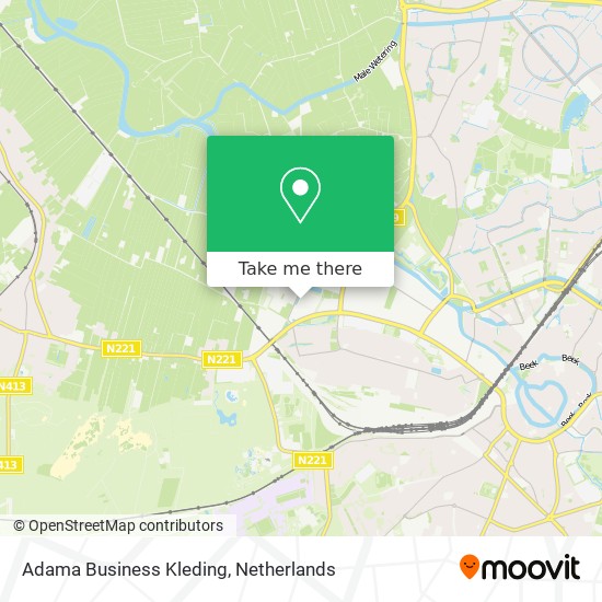 Adama Business Kleding map