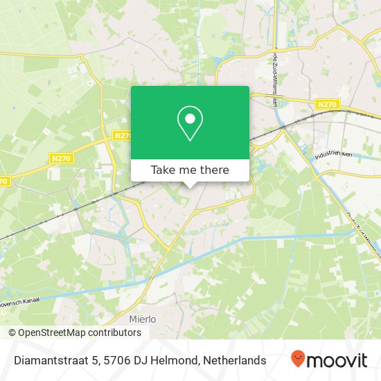 Diamantstraat 5, 5706 DJ Helmond map