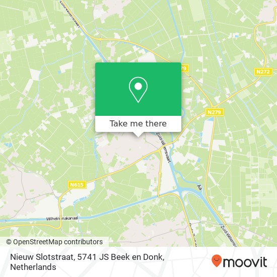 Nieuw Slotstraat, 5741 JS Beek en Donk map