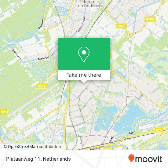 Plataanweg 11 map