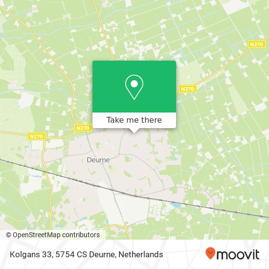 Kolgans 33, 5754 CS Deurne map