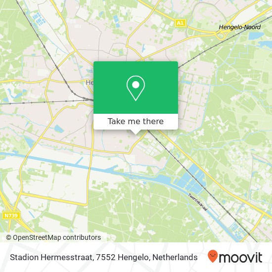 Stadion Hermesstraat, 7552 Hengelo map