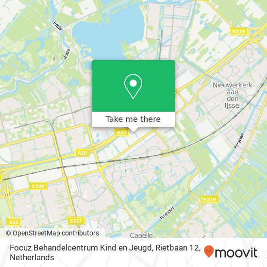 Focuz Behandelcentrum Kind en Jeugd, Rietbaan 12 map