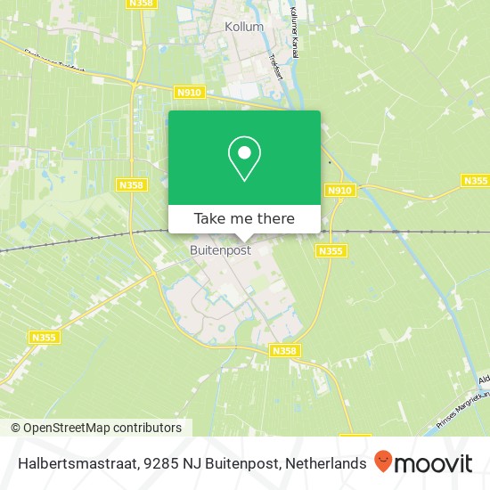 Halbertsmastraat, 9285 NJ Buitenpost map