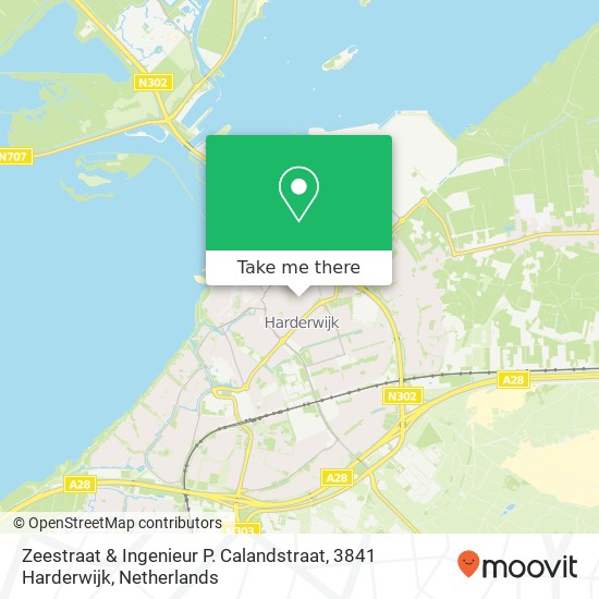 Zeestraat & Ingenieur P. Calandstraat, 3841 Harderwijk map