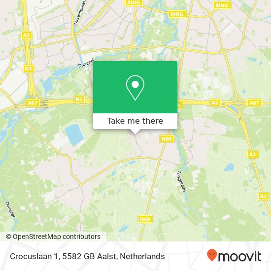 Crocuslaan 1, 5582 GB Aalst map