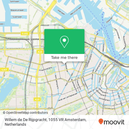 Willem de De Rijpgracht, 1055 VR Amsterdam map