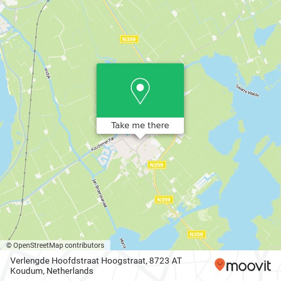 Verlengde Hoofdstraat Hoogstraat, 8723 AT Koudum map