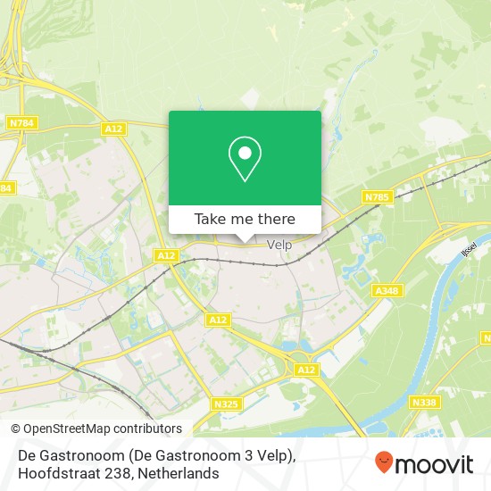 De Gastronoom (De Gastronoom 3 Velp), Hoofdstraat 238 map