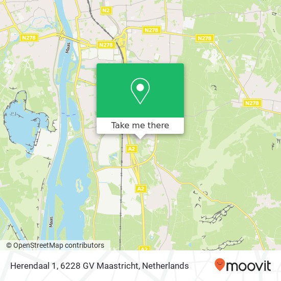 Herendaal 1, 6228 GV Maastricht map