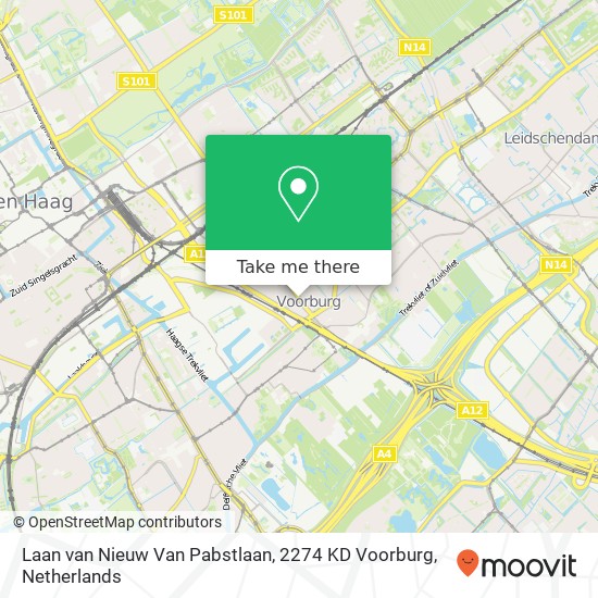 Laan van Nieuw Van Pabstlaan, 2274 KD Voorburg map