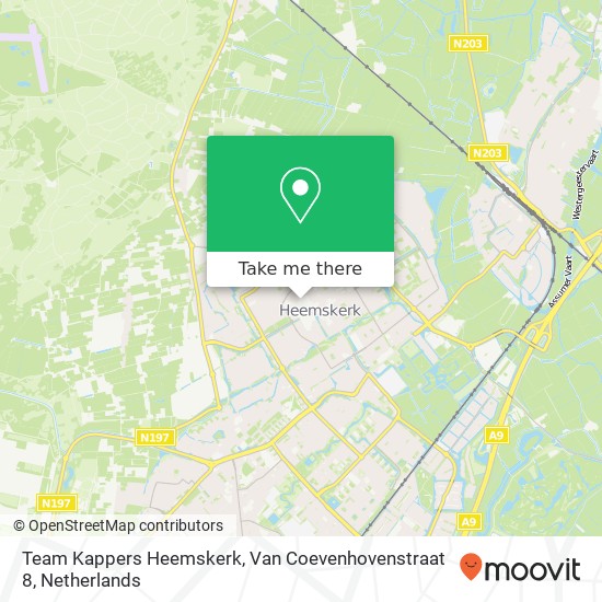 Team Kappers Heemskerk, Van Coevenhovenstraat 8 map