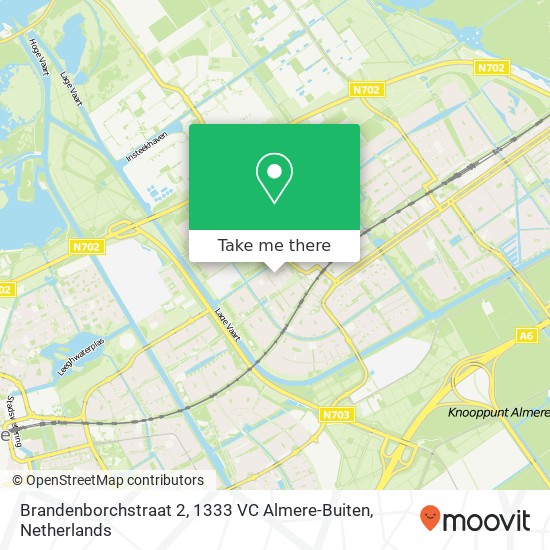 Brandenborchstraat 2, 1333 VC Almere-Buiten Karte