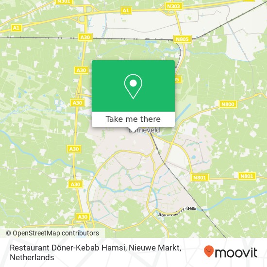 Restaurant Döner-Kebab Hamsi, Nieuwe Markt map