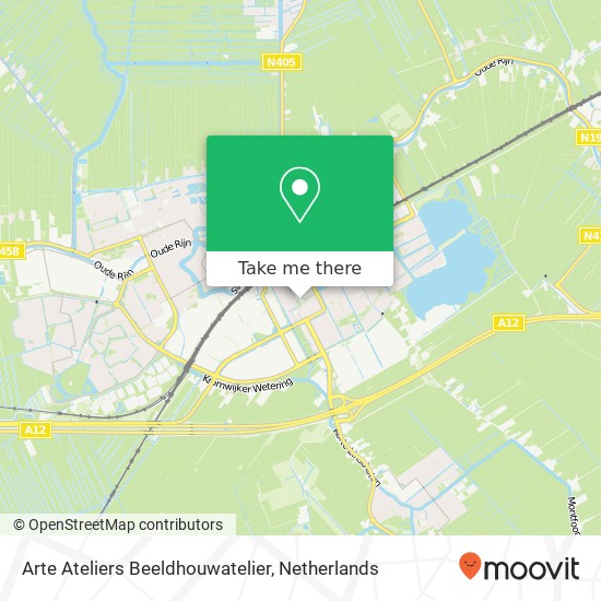 Arte Ateliers Beeldhouwatelier map