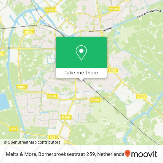 Melts & More, Bornerbroeksestraat 259 map
