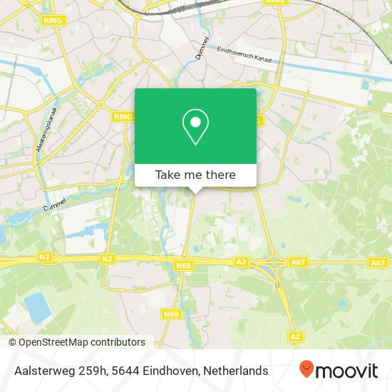 Aalsterweg 259h, 5644 Eindhoven Karte