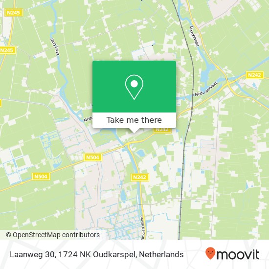 Laanweg 30, 1724 NK Oudkarspel map