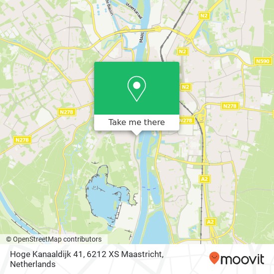 Hoge Kanaaldijk 41, 6212 XS Maastricht Karte