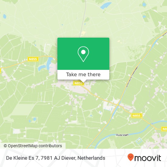 De Kleine Es 7, 7981 AJ Diever map