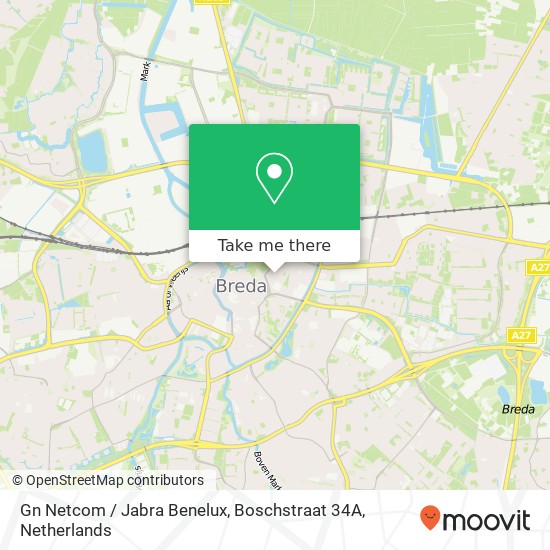 Gn Netcom / Jabra Benelux, Boschstraat 34A map