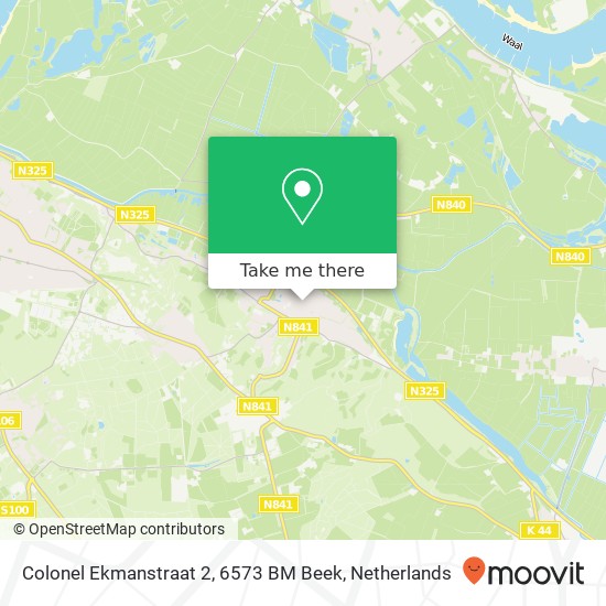 Colonel Ekmanstraat 2, 6573 BM Beek map