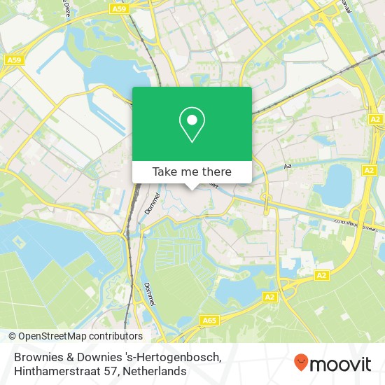 Brownies & Downies 's-Hertogenbosch, Hinthamerstraat 57 map