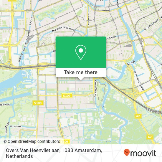 Overs Van Heenvlietlaan, 1083 Amsterdam Karte