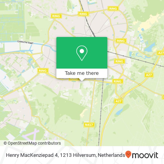 Henry MacKenziepad 4, 1213 Hilversum map