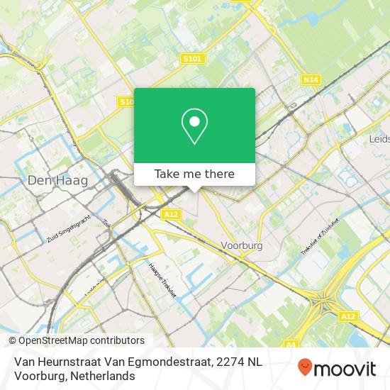 Van Heurnstraat Van Egmondestraat, 2274 NL Voorburg Karte