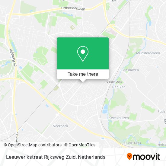 Leeuwerikstraat Rijksweg Zuid map