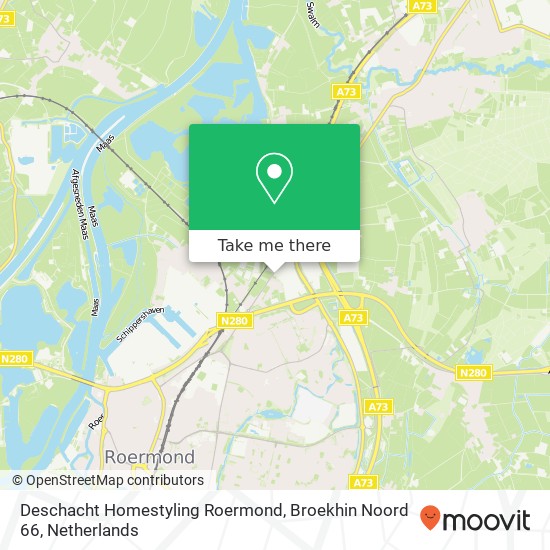 Deschacht Homestyling Roermond, Broekhin Noord 66 Karte