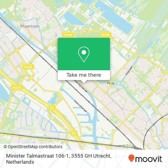 Minister Talmastraat 106-1, 3555 GH Utrecht map