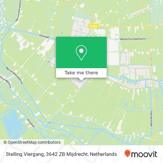 Stelling Viergang, 3642 ZB Mijdrecht map