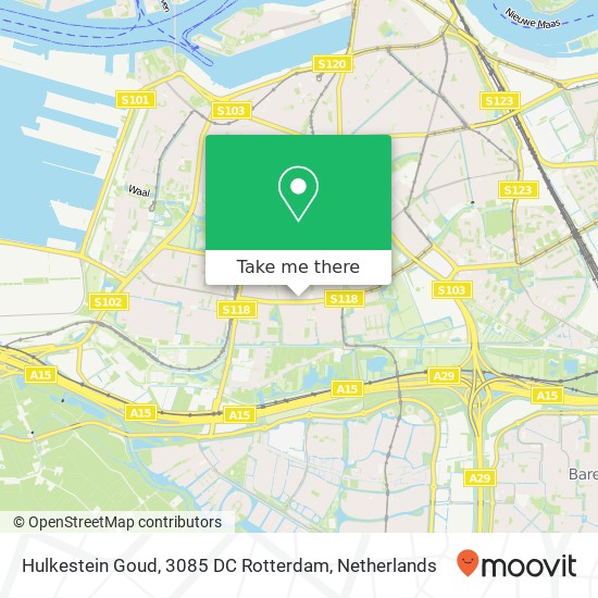 Hulkestein Goud, 3085 DC Rotterdam Karte