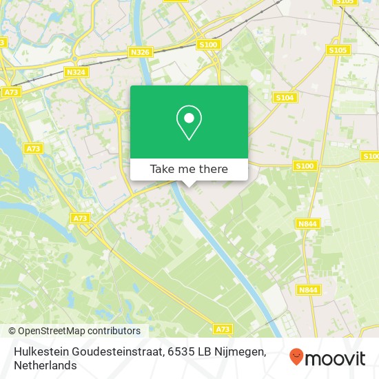 Hulkestein Goudesteinstraat, 6535 LB Nijmegen map