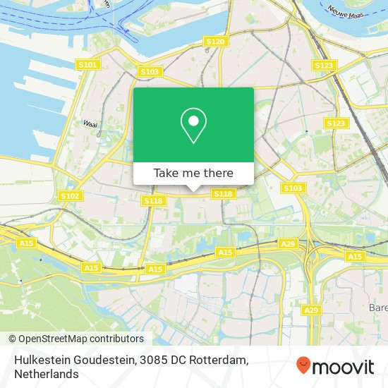 Hulkestein Goudestein, 3085 DC Rotterdam map