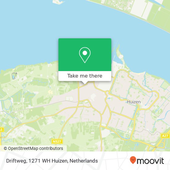 Driftweg, 1271 WH Huizen map