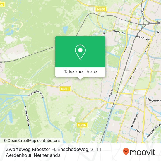Zwarteweg Meester H. Enschedeweg, 2111 Aerdenhout Karte