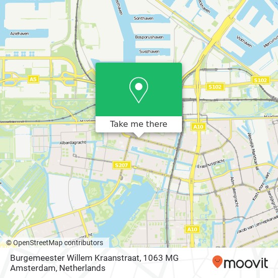 Burgemeester Willem Kraanstraat, 1063 MG Amsterdam map