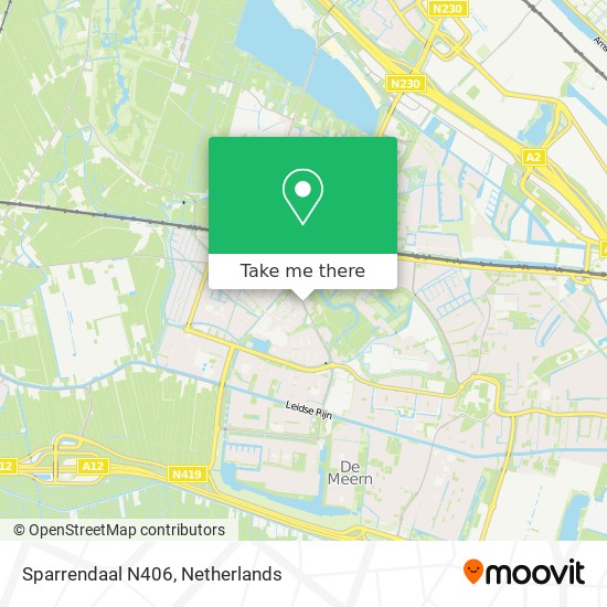 Sparrendaal N406 map